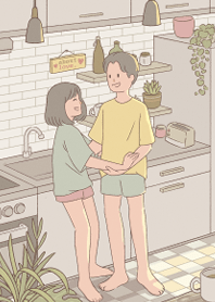 cute couple: about love.