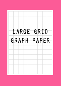LARGE BLACK GRID GRAPH PAPER-FLASHYPINKj