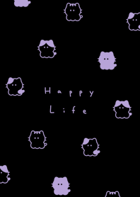 whisker cats(pattern)/black purple