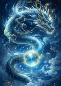 Blue dragon good luck