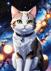 Night Moon Star Cat 8FC829