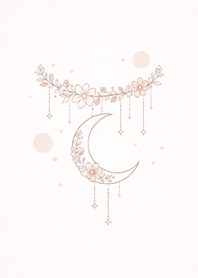 Crescent Moon|Floral Garland#5