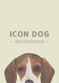 ICON DOG - dachshund - PASTEL YE/06