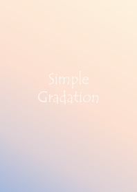 Simple Gradation -ORANGE+BLUE-