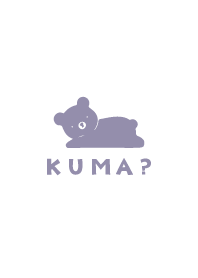 KUMA white cat love cute simple Theme4