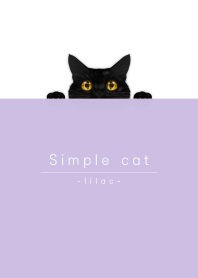 simple black cat/lilac purple.