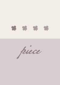 Purple beige.Clover
