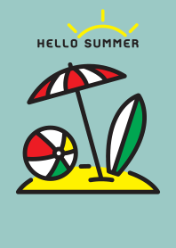cute hello summer icon