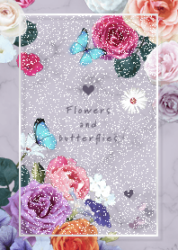 Marble and flowers2 Purple33_2