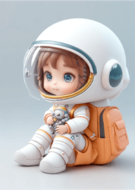 Cute Female Astronaut