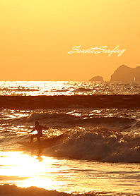 Sunset Surfing