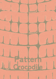 Pattern Crocodile salmon pink
