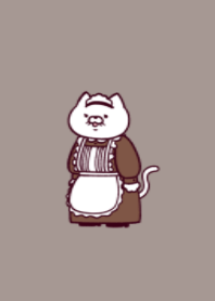 Housemaid cat.(dusty colors12)