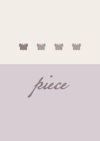 Purple beige.Butterfly