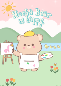 Mocha Bear is happy.
