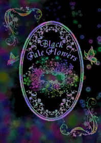 Black pale flowers