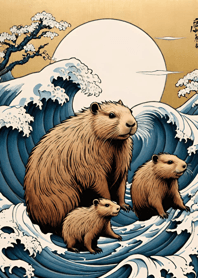 Ukiyo-e - Capybara 5270e6