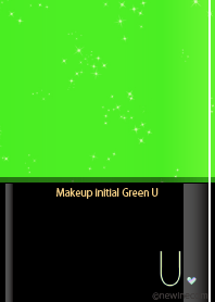 Makeup initial Green U