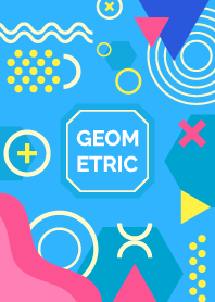 Geometric Rich Flat Dodger Blue