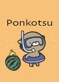 สีส้ม : กระตือรือร้นเล็กน้อย Ponkotsu