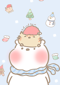 Cat and bear christmas 2