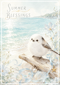 brown Seaside Blessings with Shimaenaga