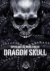 Speed metal bone fire Dragon skull 91