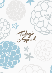 Handwritten flower gentle color10 Japan