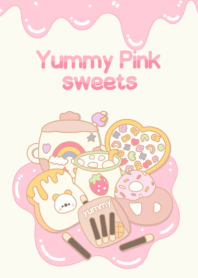 yummy pink sweets