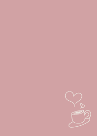 コーヒータイム♡くすみピンク