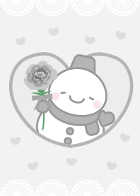 カーネーション:黒スノーマン着せかえ9