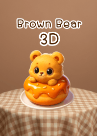 Cute - little brown bear 3D