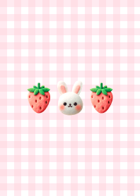 Fluffy rabbit-pink-