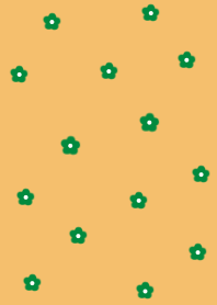 flower pattern =green orange=
