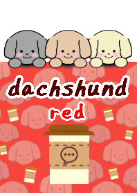 dachshund theme20 red