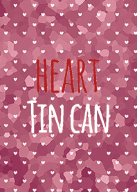 tin can / pink (heart)