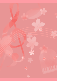 the sound of spring on light pink