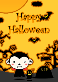 Monkey In Halloween Day