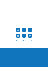 SIMPLE(white blue)V.254b #cool