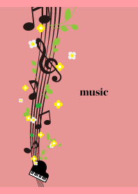 Piano and flowers on LP