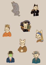 Famous Paintings Cats.5