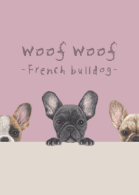 French bulldog - DUSTY ROSE PINK