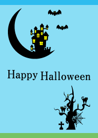 Halloween Party01 on blue