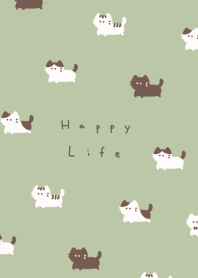 ゆるい猫。 ピスタチオグリーン