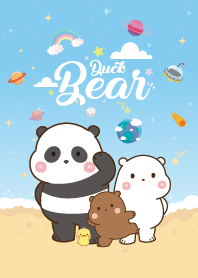 น้องหมี&น้องเป็ด ชายหาด สีฟ้า