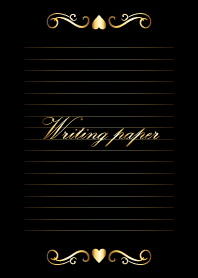 Writing paper-Gold-