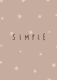 ベージュ。ライトベージュ。ブラウン。星。