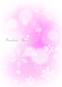 Pink snow crystal winter
