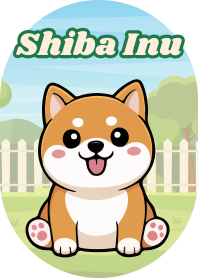 Adorable Shiba Inu (Green 06)