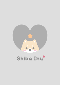 柴犬2 星 [苔灰色]